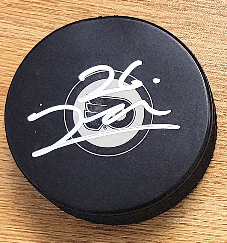 Autographed JACK BERGLUND Philadelphia Flyers Hockey Puck