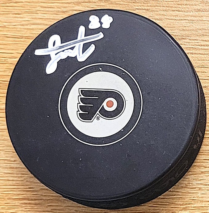 Autographed JACK MURTAGH Philadelphia Flyers Hockey Puck