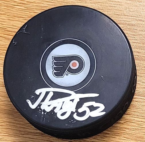 Autographed ILYA PAUTOV Philadelphia Flyers Hockey Puck