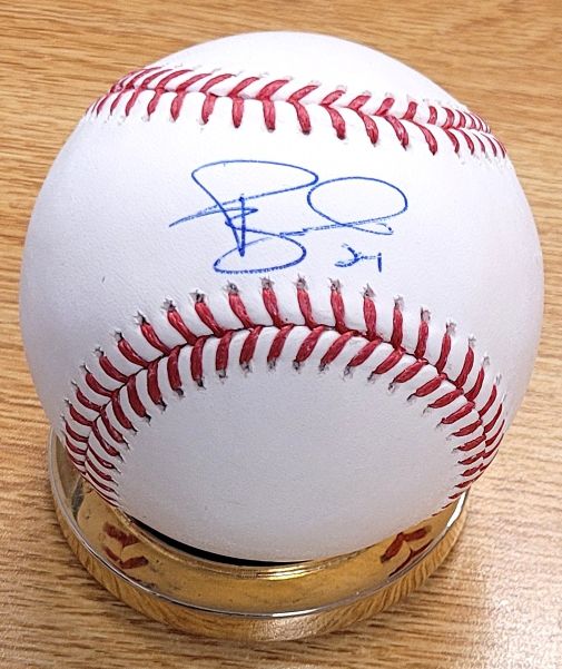 Autographed RYAN MCMAHON Official Major League Baseball
