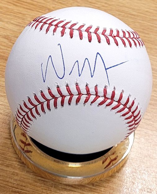 Autographed WHIT MERRIIFIELD Official Major League Baseball