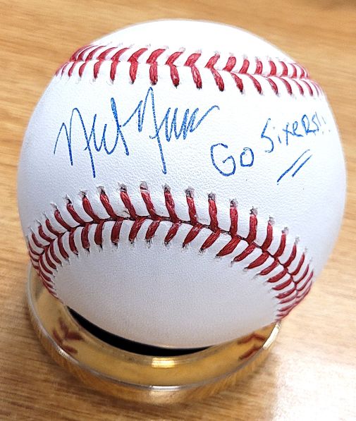 Autographed NICK NURSE "Go Sixers" Official Major League Baseball