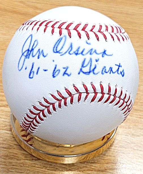 Autographed JOHNNY ORSINO Official Major League Baseball