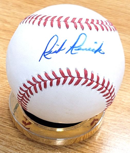 Autographed Rick Renick Official Major League Baseball