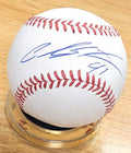 Autographed CARLOS SANTANA Official Major League Baseball