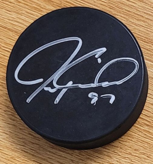 Autographed JEREMY ROENICK Practice Hockey Puck