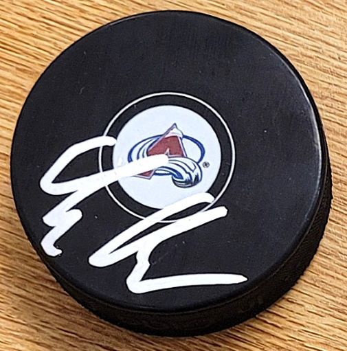 Autographed ARTURRI LEHKONEN Colorado Avalanche Hockey Puck