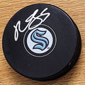 Autographed  MARK GIORDANO Seattle Kraken Hockey Puck