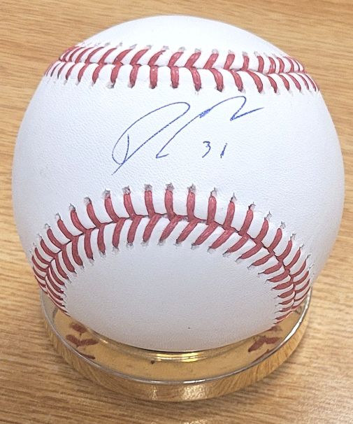 Autographed DAVIS SCHNEIDER Official Major League Baseball