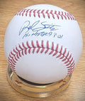 Autographed BUD SMITH "No Hitter 9/3/01"  Official Rawlings Major League Baseball
