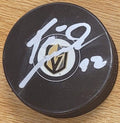Autographed IVAN BARBASHEV Vegas Golden Knights Hockey Puck