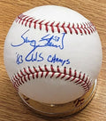 Autographed SAMMY STEWART "83 WS Champs" Official Major League Baseball