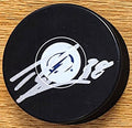Autographed BRANDON HAGEL Tampa Bay Lightning Hockey Puck