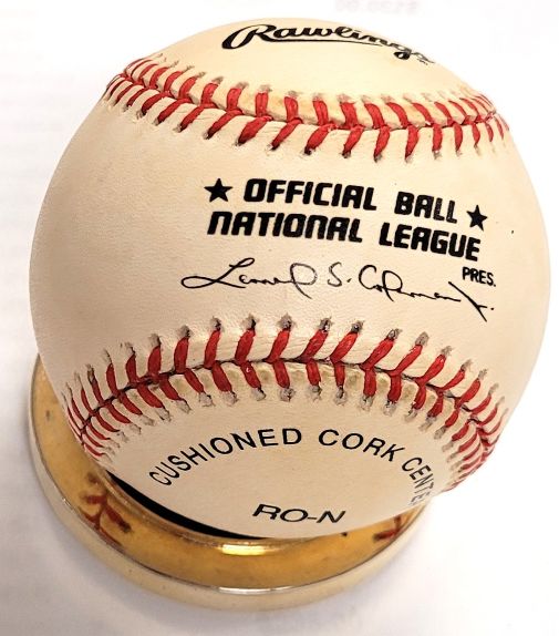 Autographed CLEM LABINE Official National League Baseball