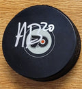 Autographed ALEX BUMP Philadelphia Flyers Hockey Puck