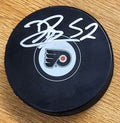 Autographed DENVER BARKEY Philadelphia Flyers Hockey Puck