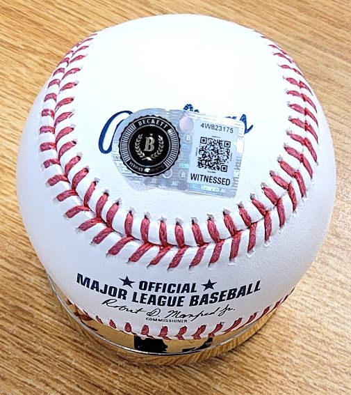 Autographed KEVIN MCGONIGLE Official Major League Baseball Beckett