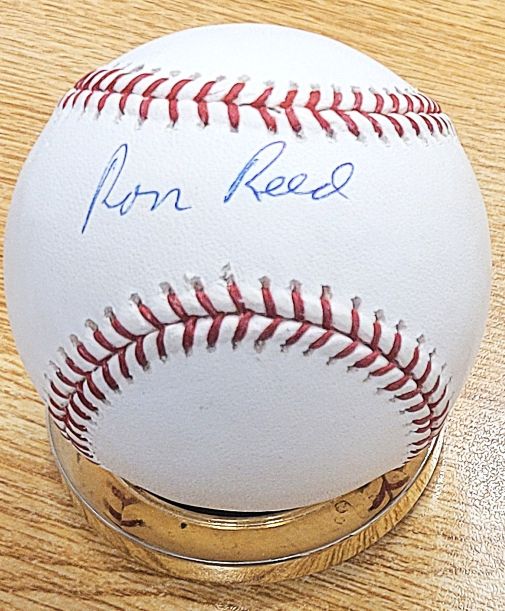 Autographed RON REED Official Rawlings Major League Baseball