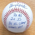 Autographed GARRY TEMPLETON 4 Inscriptions Official Major League Baseball