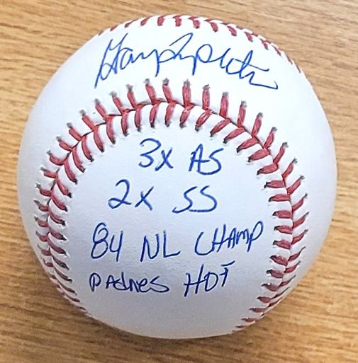 Autographed GARRY TEMPLETON 4 Inscriptions Official Major League Baseball