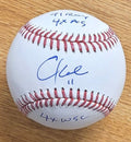 Autographed CHUCK KNOBLAUCH 3 Inscriptions Official Major League Baseball