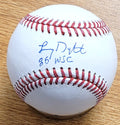 Autographed LENNY DYKSTRA "86 WSC" Official Major League Baseball