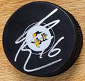 Autographed PAUL BISSONNETTE Pittsburgh Penguins Hockey Puck