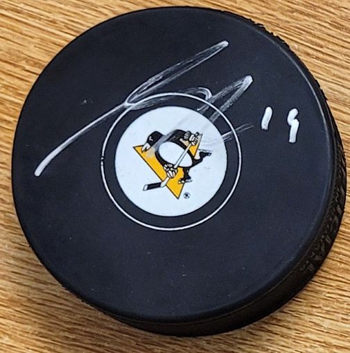 Autographed NICK ROBERTSON Pittsburgh Penguins Hockey Puck