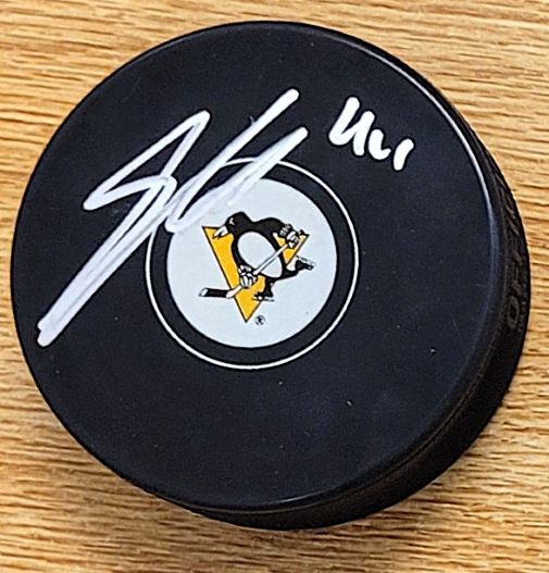 Autographed SAMUEL GIRARD Pittsburgh Penguins Hockey Puck