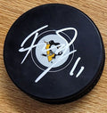 Autographed FILIP HALLANDER Pittsburgh Penguins Hockey Puck