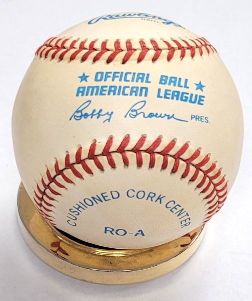 Autographed BOB FELLER Rawlings Official American League Baseball