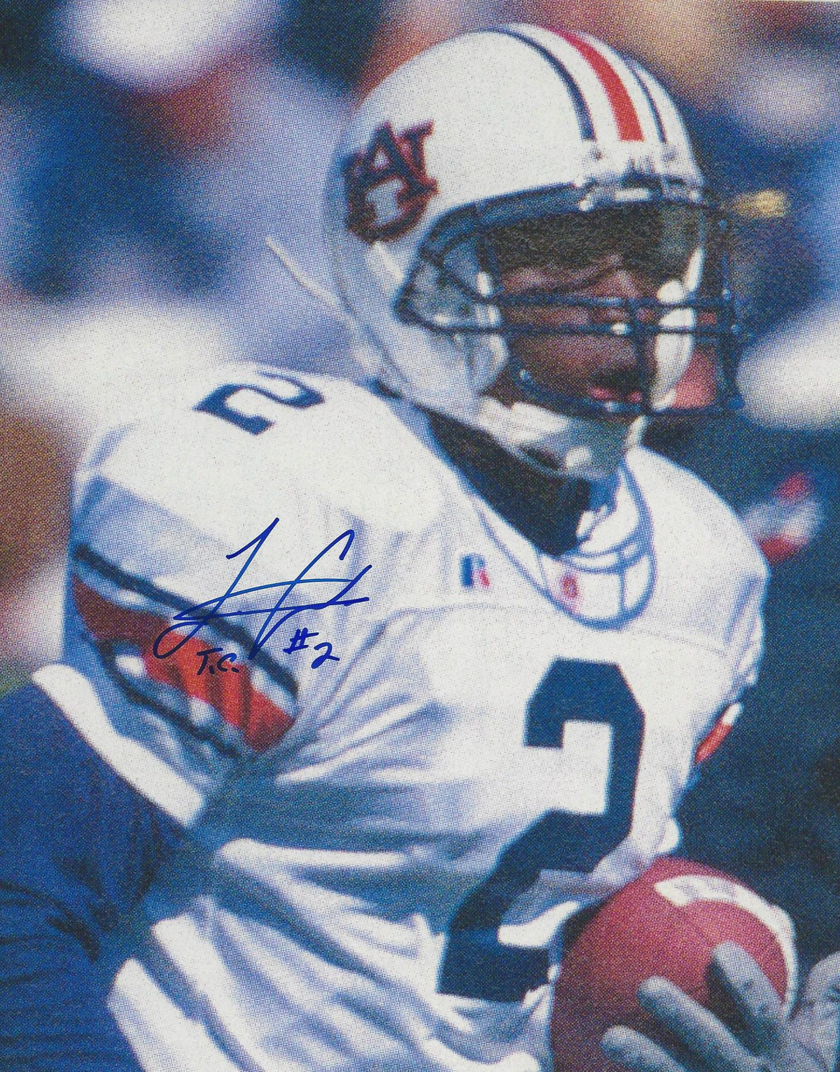 Autographed Tim Carter Auburn Tigers Photo