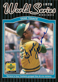 Autographed GENE TENACE UD 1970's Decade Card