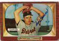 Autographed 1955 Bowman NED GARVER card