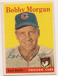 Autographed BOBBY MORGAN 1958 Topps Card