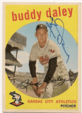Autographed 1959 BUD DALEY Topps Card