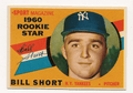 Autographed BILL SHORT 1960 Topps Card