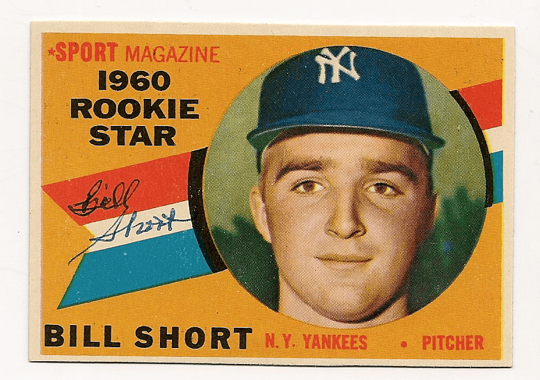 Autographed BILL SHORT 1960 Topps Card