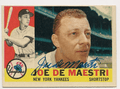 Autographed JOE DEMAESTRI 1960 Topps Card