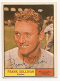 Autographed FRANK SULLIVAN 1961 TOPPS Card