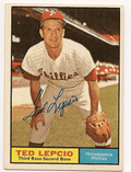 Autographed TED LEPCIO 1961 TOPPS Card