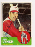 Autographed JERRY LYNCH 1963 Topps Card