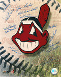 AUTOGRAPHED  photo MULTI SIGNED  Cleveland Indians