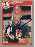 Autographed ART HOWE 1985 Fleer Card