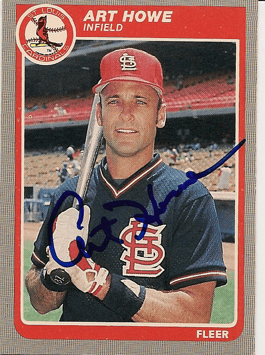 Autographed ART HOWE 1985 Fleer Card