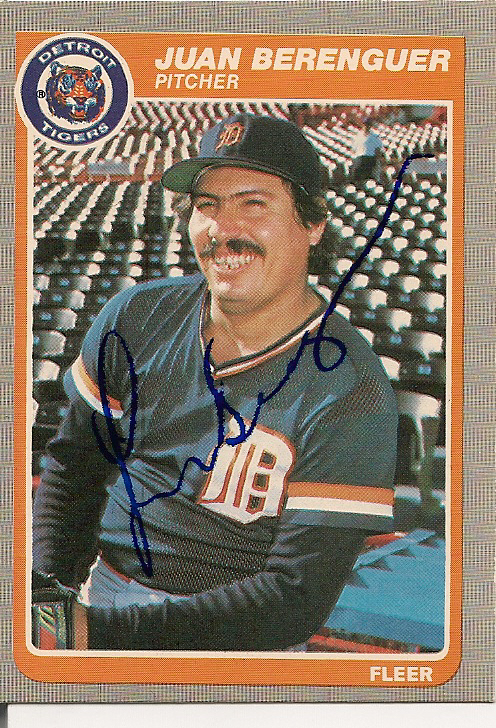 Autographed JUAN BERENGUER 1985 Fleer Card
