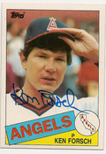 Autographed KEN FORSCH 1985 Topps Card
