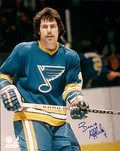 Autographed BRUCE AFFLECK St. Louis Blues Photo