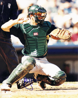 AUTOGRAPHED SIGNED photo AJ HINCH Oakland A's