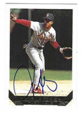 Autographed LUIS ALICEA St. Louis Cardinals 1993 Topps Gold Card